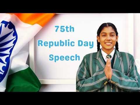 75th Republic Day ।। Speech in English।। Angel Bisht,Grade 9।। DIPS ...