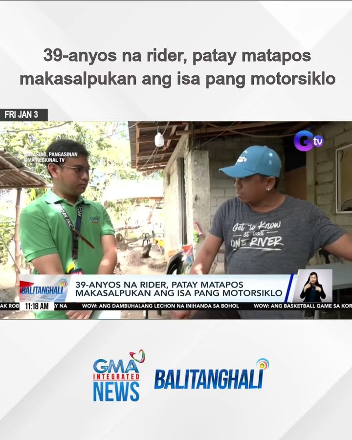 39-anyos na rider, patay matapos makasalpukan ang isa pang motorsiklo | Balitanghali