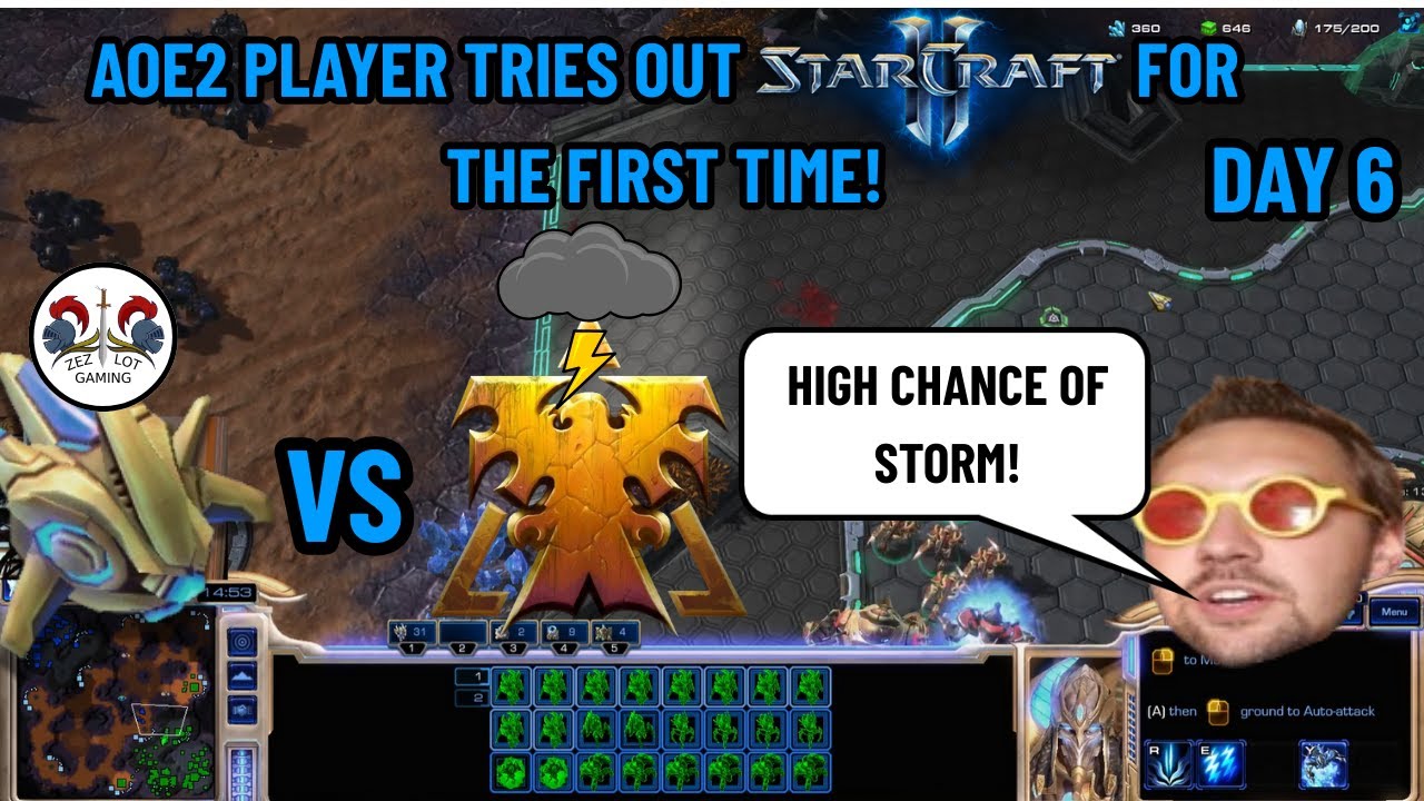 AOE player tries SC 2 I DAY 6 I The weather man says it will be stormy outside!