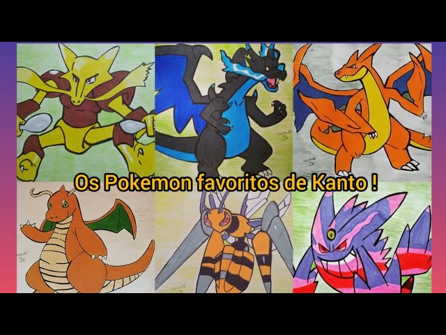 MEUS POKEMONS FAVORITOS DE CADA TIPO(KANTO)