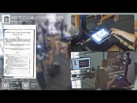 lofi Archive radio beats to scan/read microfiche to