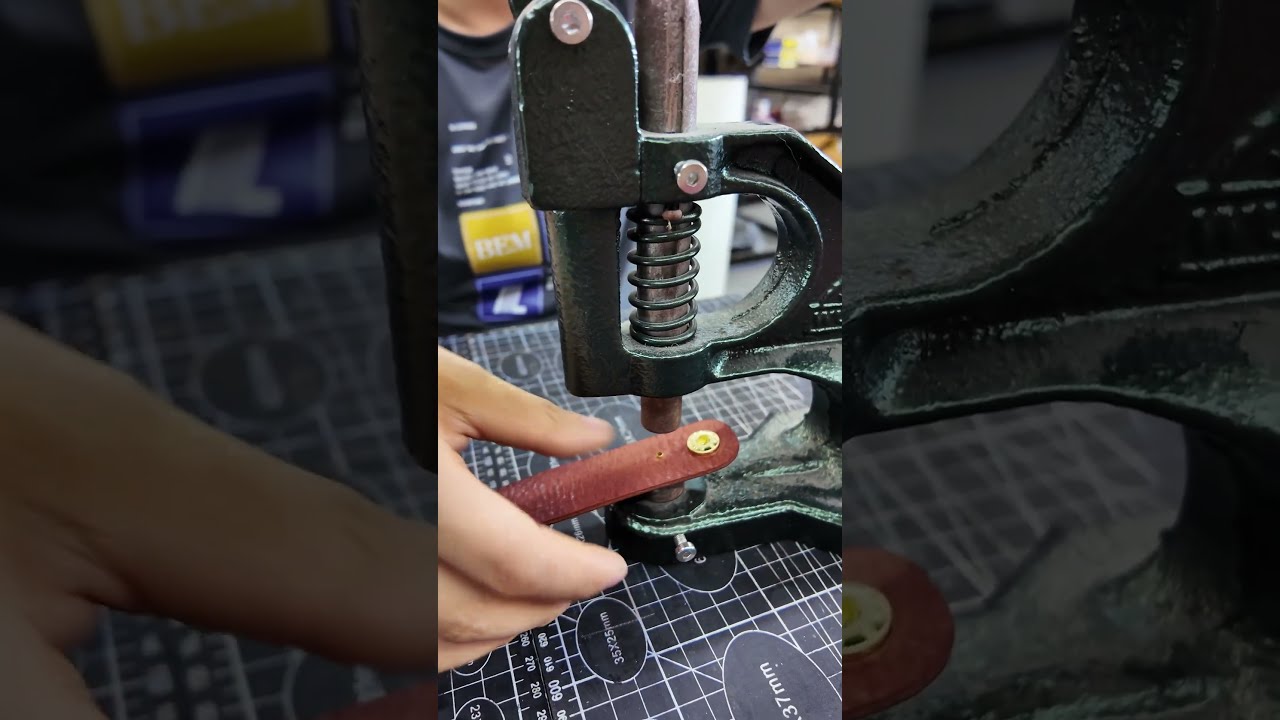 How To Install The Metal Snap Fastener Button Shorts Bagmaking Leather Handmade Snapbutton