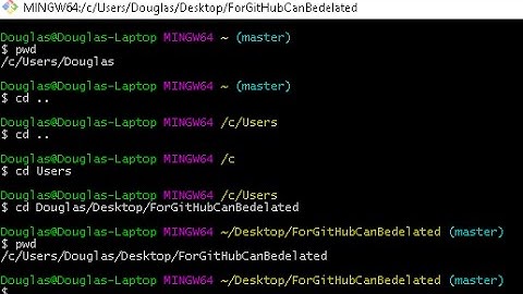 Navigating Git Bash commands