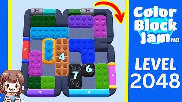 Color Block Jam Level 1146 (2048) Solution Walkthrough