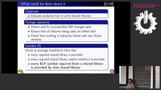 Set-versioned package dependencies addressing the problem of shared library updates