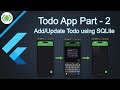 Todo application using Flutter - Part 2