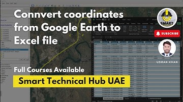 How to Export Coordinates  from Google Earth to Excel file