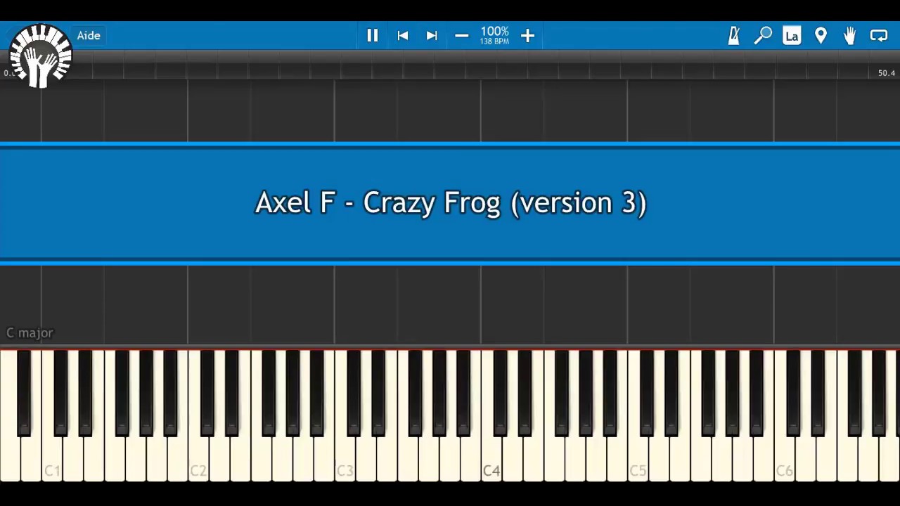 Axel F Crazy Frog [piano tutorial] YouTube
