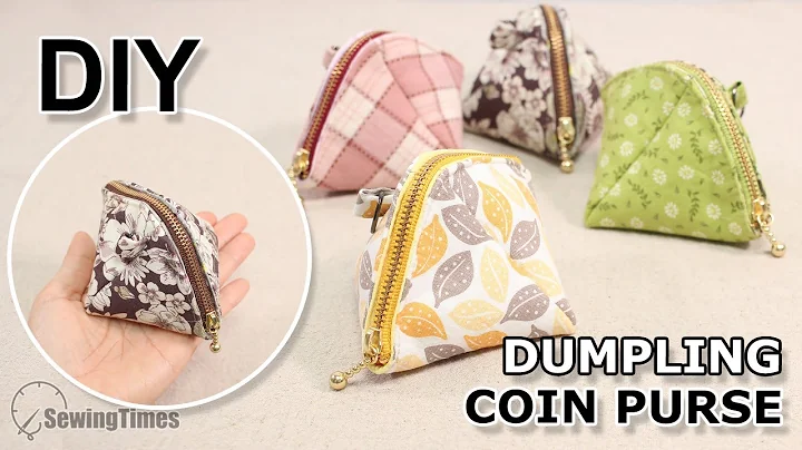 DIY DUMPLING COIN PURSE | Scrap Fabric Sewing & Easy Gift Idea [sewingtimes]