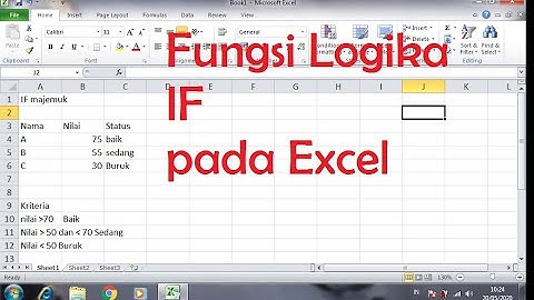 Fungsi Logika IF pada Excel