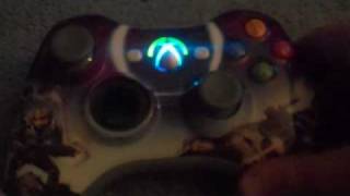 Xbox 360 Controller Mod Blue Light Up Guide Button