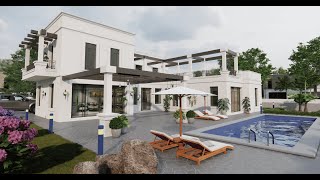 Modern Luxury House Design with Swimming pool / 8 BDR Family Home | Luxury Mansion 4K