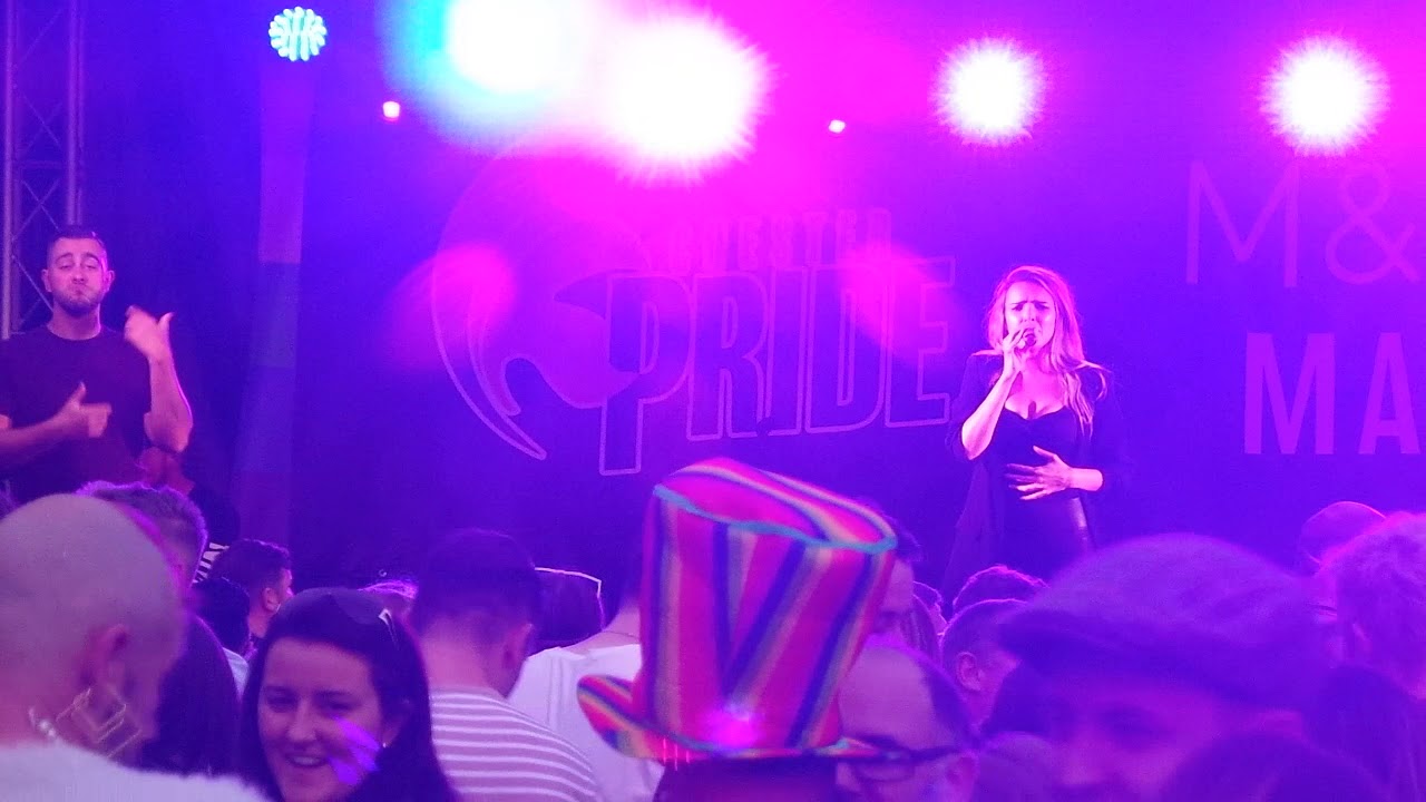 Nadine Coyle of Girls Aloud - Call The Shots - live at Chester Pride 2019