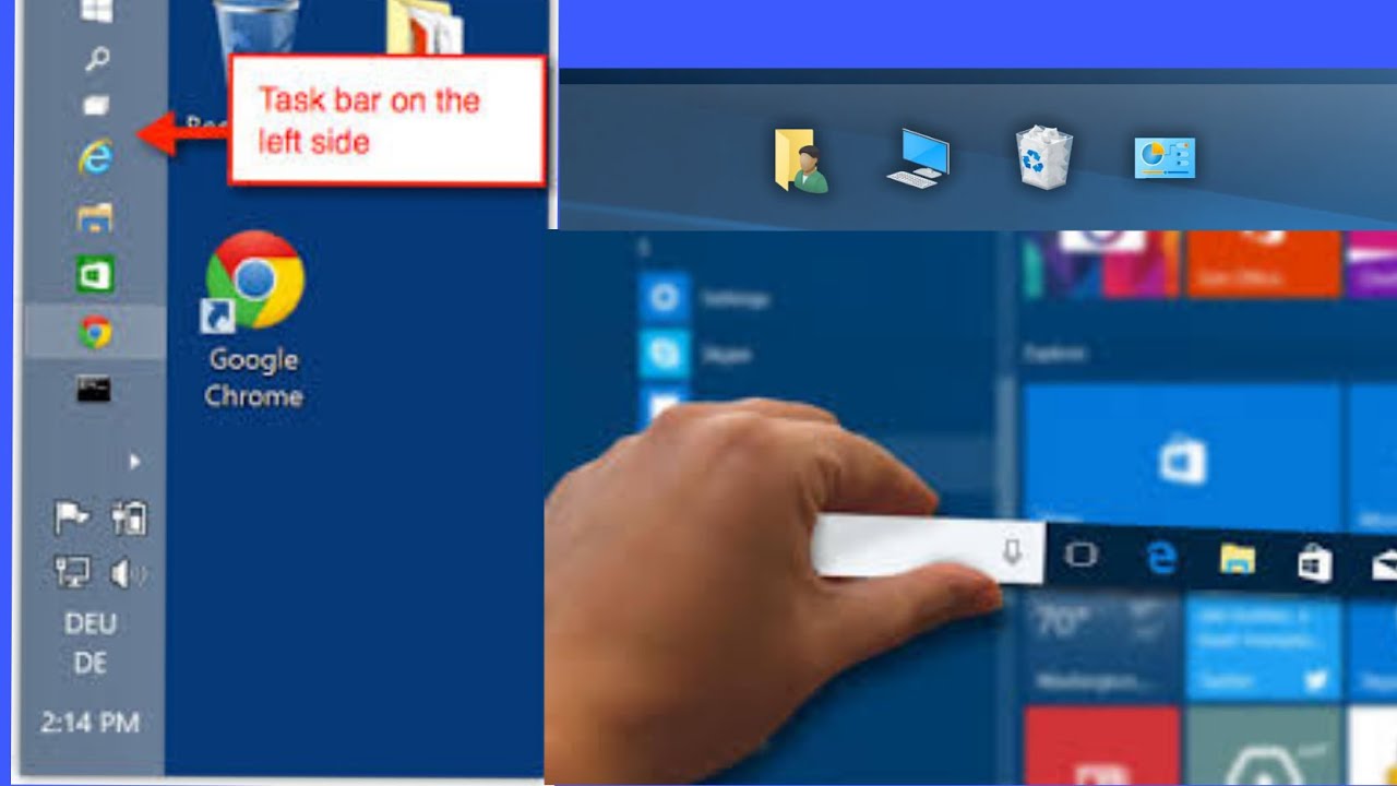 How To Move Taskbar To Bottom Windows 7 YouTube