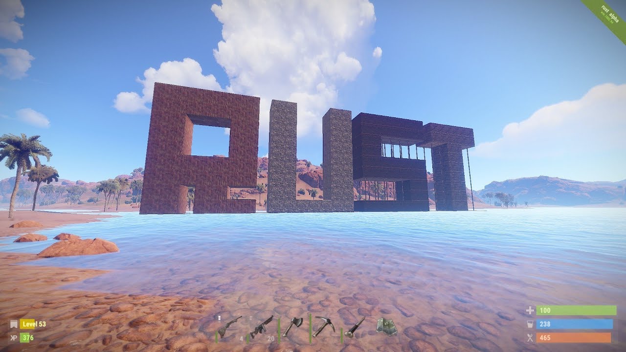 A Day in RUST - Home building #1 - YouTube