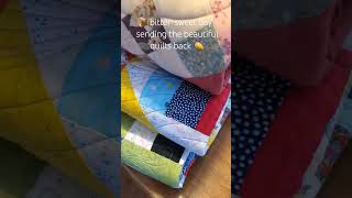🌸Gorgeous quilts headed back home😃#quilt #quilts #quilted #quilting #longarm #longarmquilting #sew