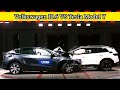 2022 Tesla Model Y vs VW ID.6 Crozz - CRASH TEST