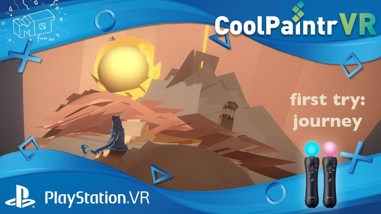 CoolPaintr VR / Playstation VR first paint try / Journey YouTube