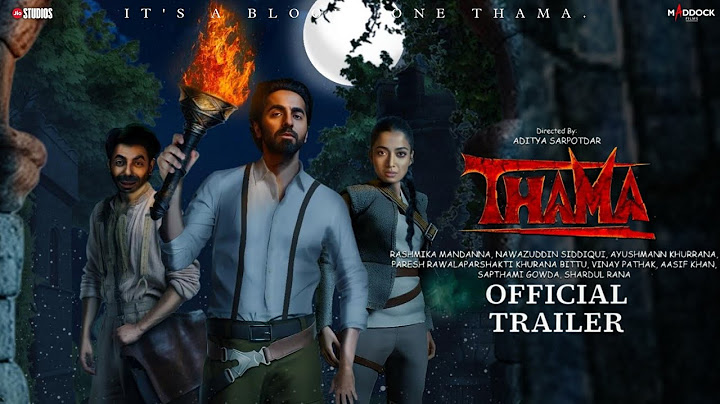 THAMA - Official Trailer | Ayushmann Khurrana & Rashmika | Nawazuddin | Maddock Films