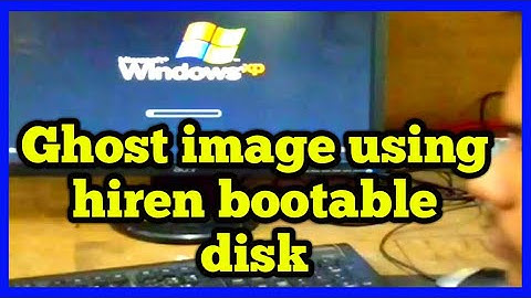 How to create Ghost image using hiren bootable disk