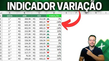 Indicador de Variação Interativo no Excel | Destacar Números Positivos Verde, Negativos Vermelho