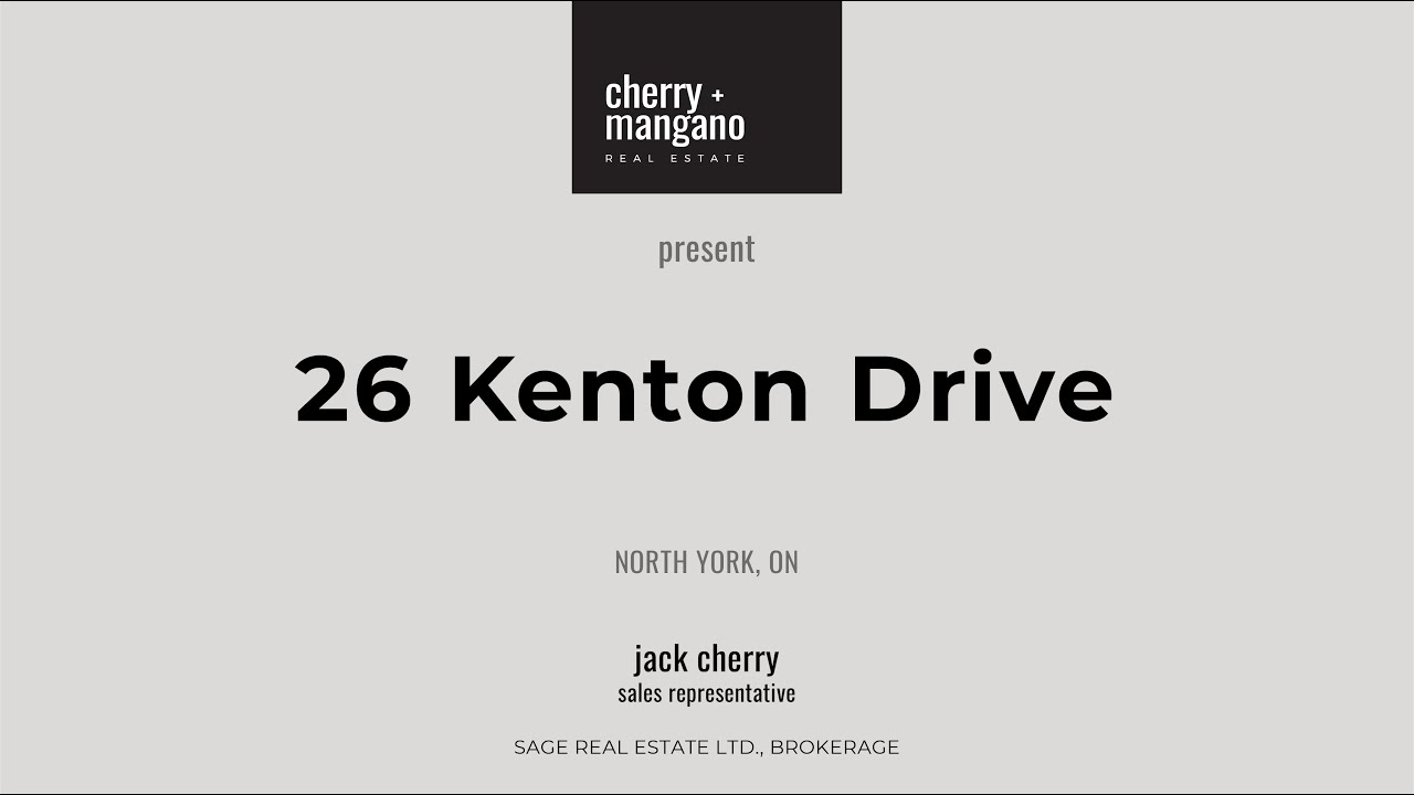 26 Kenton Drive North York, ON YouTube