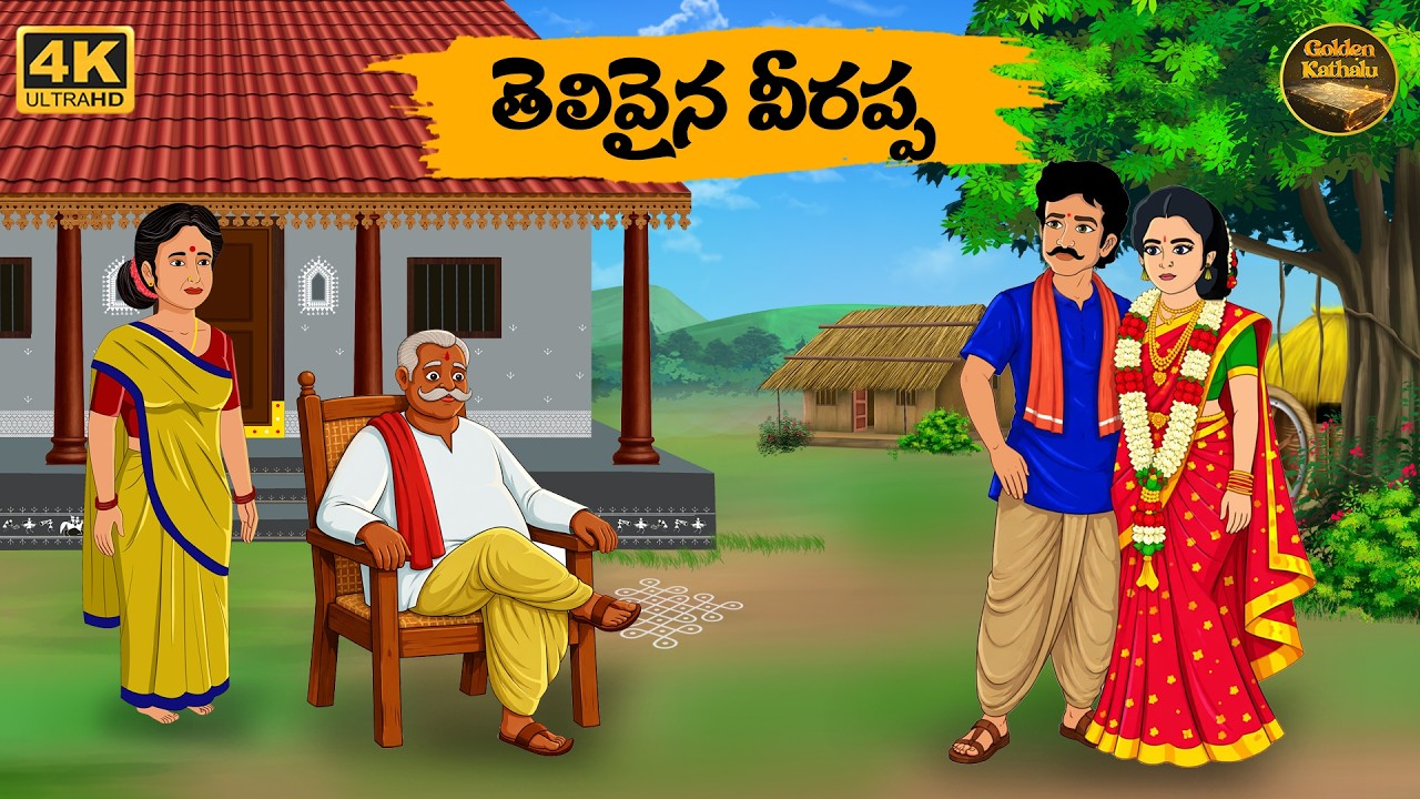 తెలివైన వీరప్ప -Telugu stories - Golden Kathalu 32 - Neethi Kathalu - Telugu Moral Stories