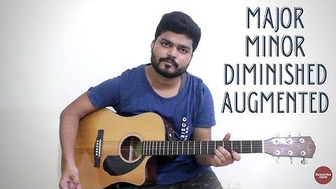 Types Of Triads (3 note chords) | Guitar lesson