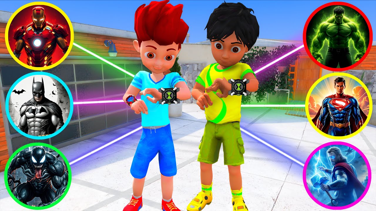 Shiva And Sky Kicko Saved All His Friends With The Power Of Superhero In Gta 5 🤯