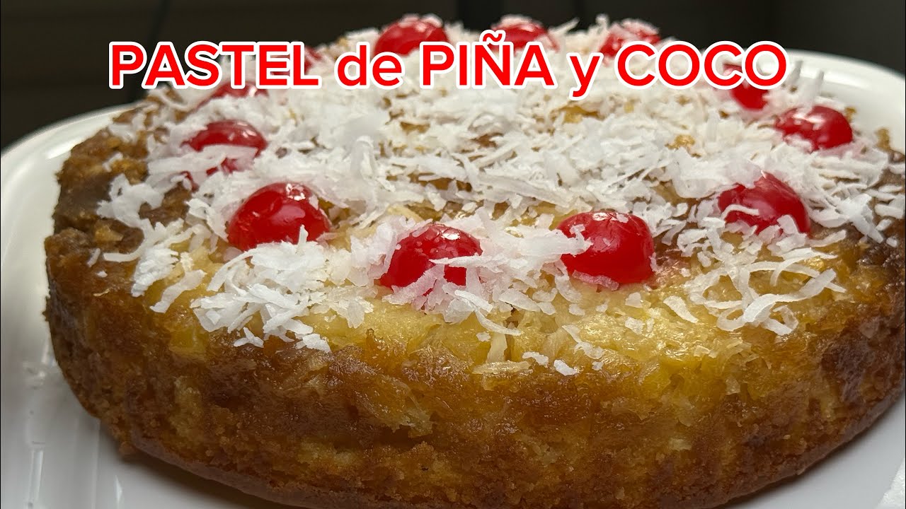 🔥PASTEL de COCO 🥥y PIÑA🍍ESPONJOCITO Y DELICIOSO 😋 - YouTube