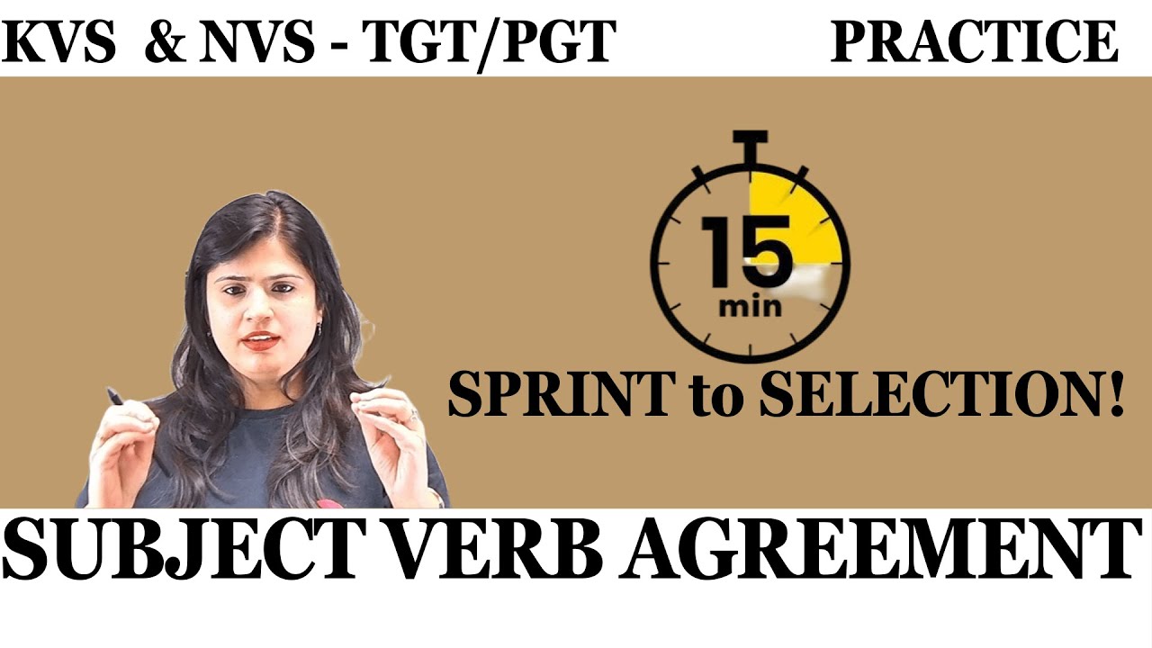 Subject Verb Agreement Practice 🔥 MCQs & Exam Traps | KVS NVS TGT PGT | Fit The Lit