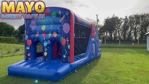 30ft Party Time Obstacle Course - Mayo Bouncy Castles - Bouncy Castle Hire Mayo