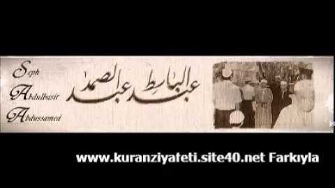 Abdulbasit Abdussamed Nisa Suresi 1957 Suriye Radiosu Emsalsiz dehşet tilavet