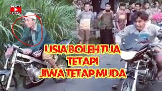 VIRAL kakek kakek pembalap drag