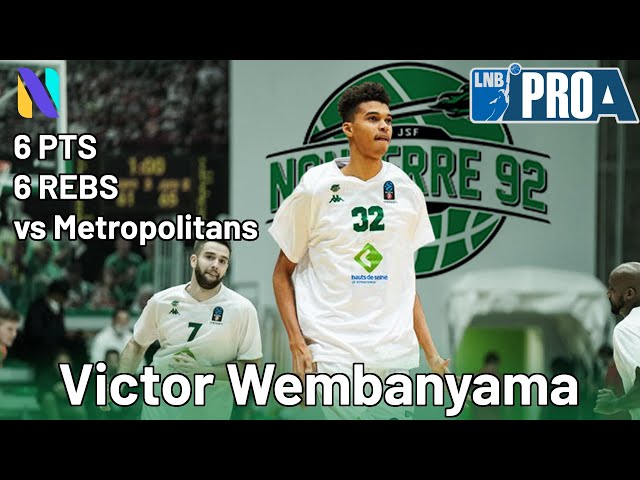 Wembanyama gets Metropolitans 92 back on track with 20 points and six  blocks - Eurohoops