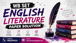 Literature Question Analysis & Smart Answer Strategy | WB SET English Paper #EnglishLit