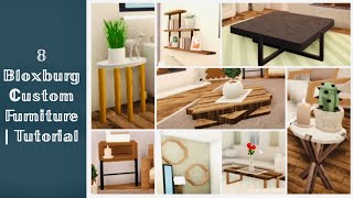 8 Bloxburg Custom Furniture | Tutorial
