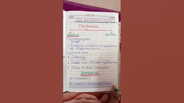 #Short video# B.sc 4th semester# maths syllabus# mechanics#