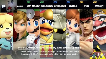 Super Smash bros Ultimate Live 8 Player CPU Battles