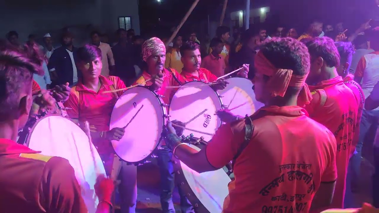 डबल पुरस्कार विजेता आवाजाचा बादशहा तन्मय हालगीचा आमरापुरच्या यात्रेमधे जोरदार धिंगाणा 9975146007