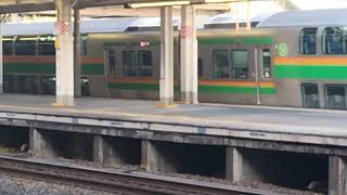 E233系3000番台ヤマU629編成+コツE-56編成小山駅発車