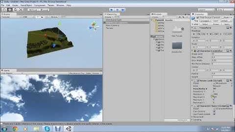 Unity Tutorial on Terrain, Skybox, Trees and First Person Character