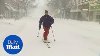 Powerful winter snow storm hit U.S. southeastern states