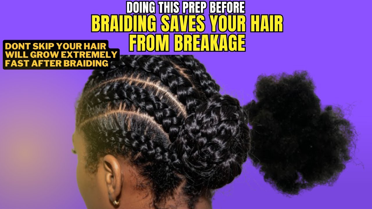 Делайте ЭТО перед плетением кос для максимального роста волос и предотвращения ломкости защитной ...