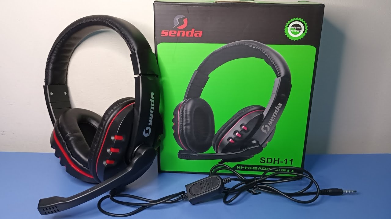 Senda Gaming Headphones Unboxing Wired 3.5mm Noise Canceling Headset