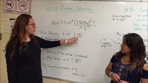 Transport phenomena - Diffusion coefficient in liquids