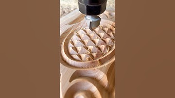 Episode 57/90 CNC Carving So Smooth It Looks Fake #CNC #ASMR #WoodCarving