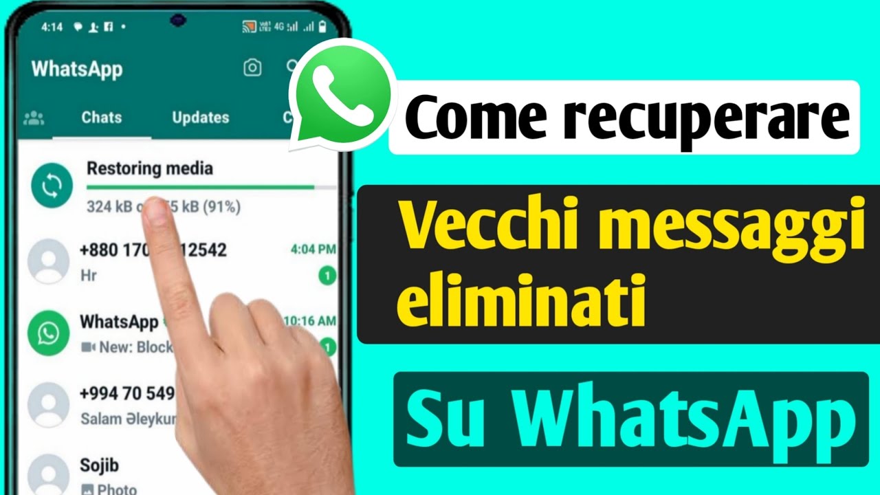 Come recuperare vecchi messaggi eliminati da Whatsapp | Ripristina la