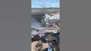 How I Unload My Utility Dumpster Trailer With A Pull Off System