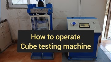 How to operate cube testing machine/Cube testing machine kaise use kare